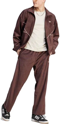 adidas Originals Jaket Track Coklat Retro Garis dengan Kerah Resleting II5787 Lookbook adidas Originals Jaket Track Coklat Retro Garis dengan Kerah Resleting II5787