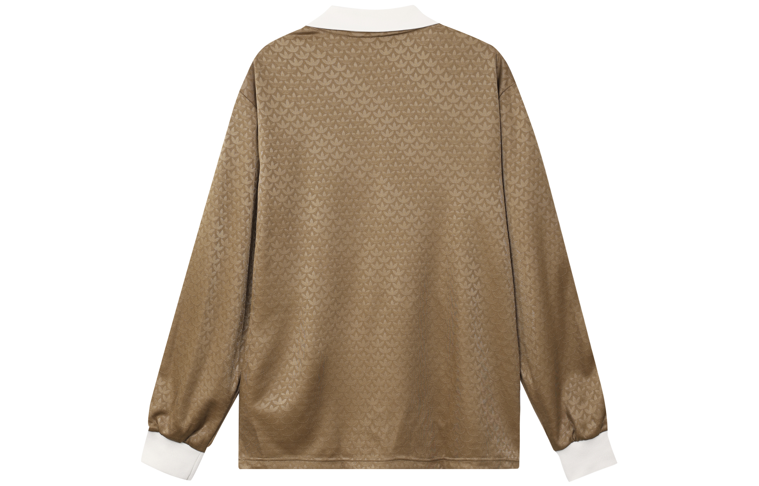 Lookbook adidas Originals Brown Retro V-Neck Long Sleeve T-Shirt with Logo & Side Stripes. IB3438