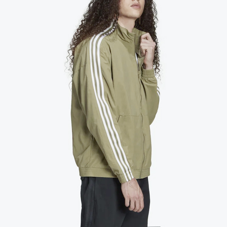 Purchase Chaqueta adidas Originals Marrón con Cremallera, Logo Pequeño y Rayas. H41390