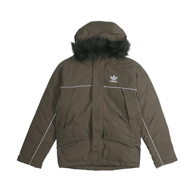 Adidas Originals Brown Solid Winter Down Jacket FL1418