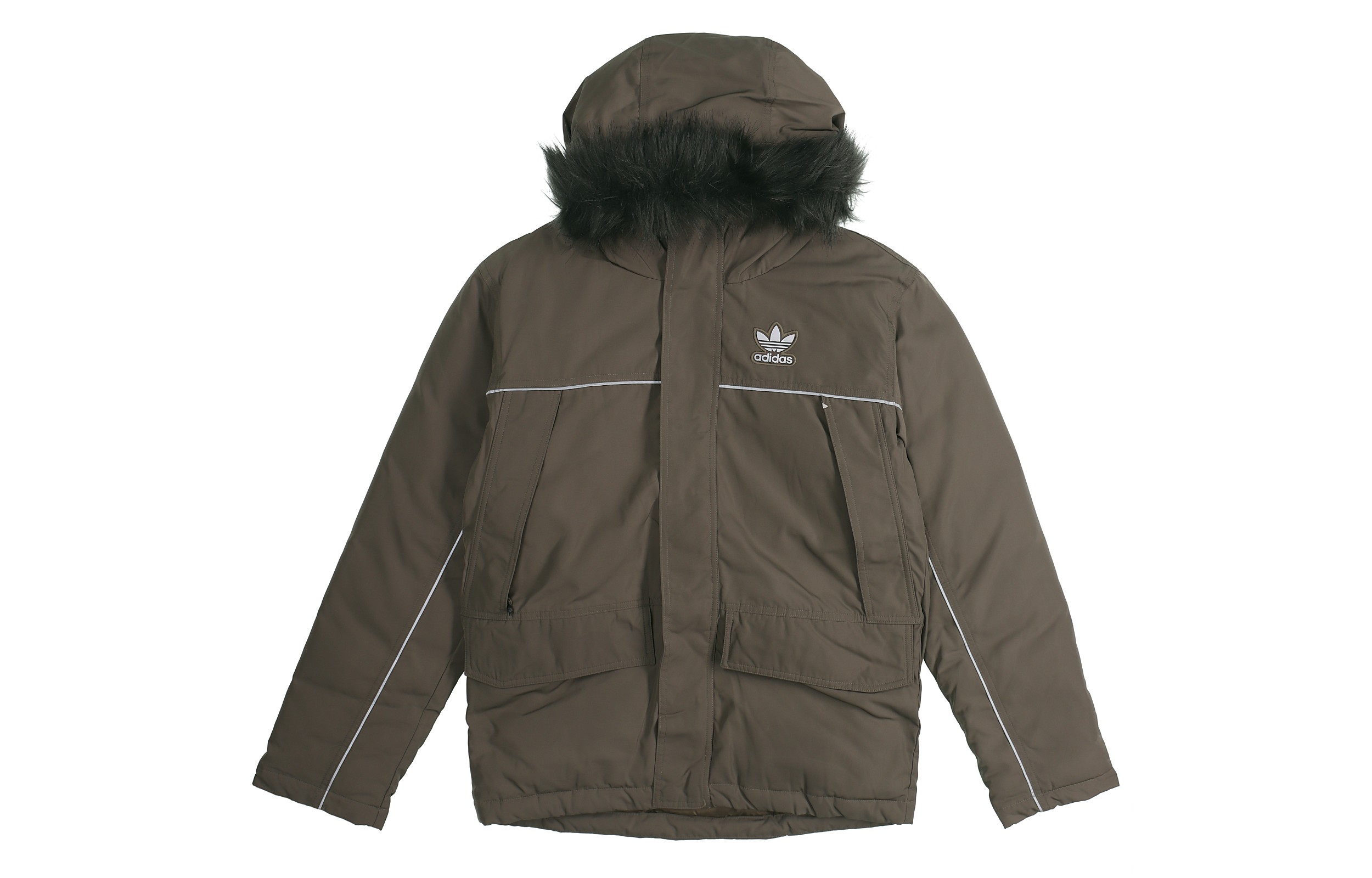 Adidas Originals Brown Solid Winter Down Jacket FL1418 圖 2