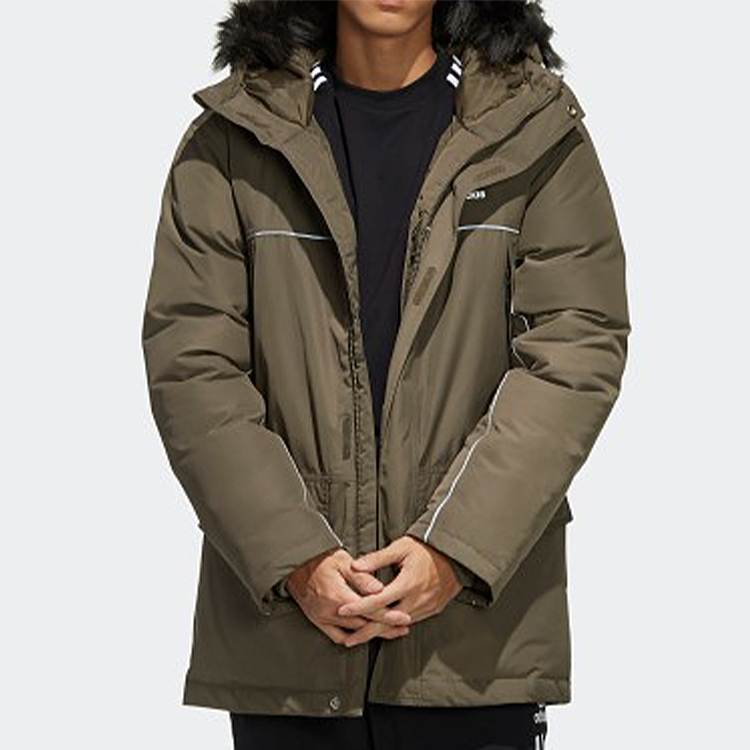 Adidas Originals Brown Solid Winter Down Jacket FL1418 圖 4