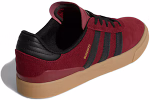 Shop adidas originals Busenitz Vulc 耐磨輕便休閒滑板鞋 紅黑
