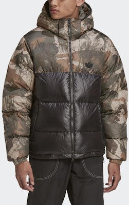 Adidas Originals Camo Black Reversible Down Hooded Jacket - Winter Coat GH1486 Shop Adidas Originals Camo Black Reversible Down Hooded Jacket - Winter Coat GH1486