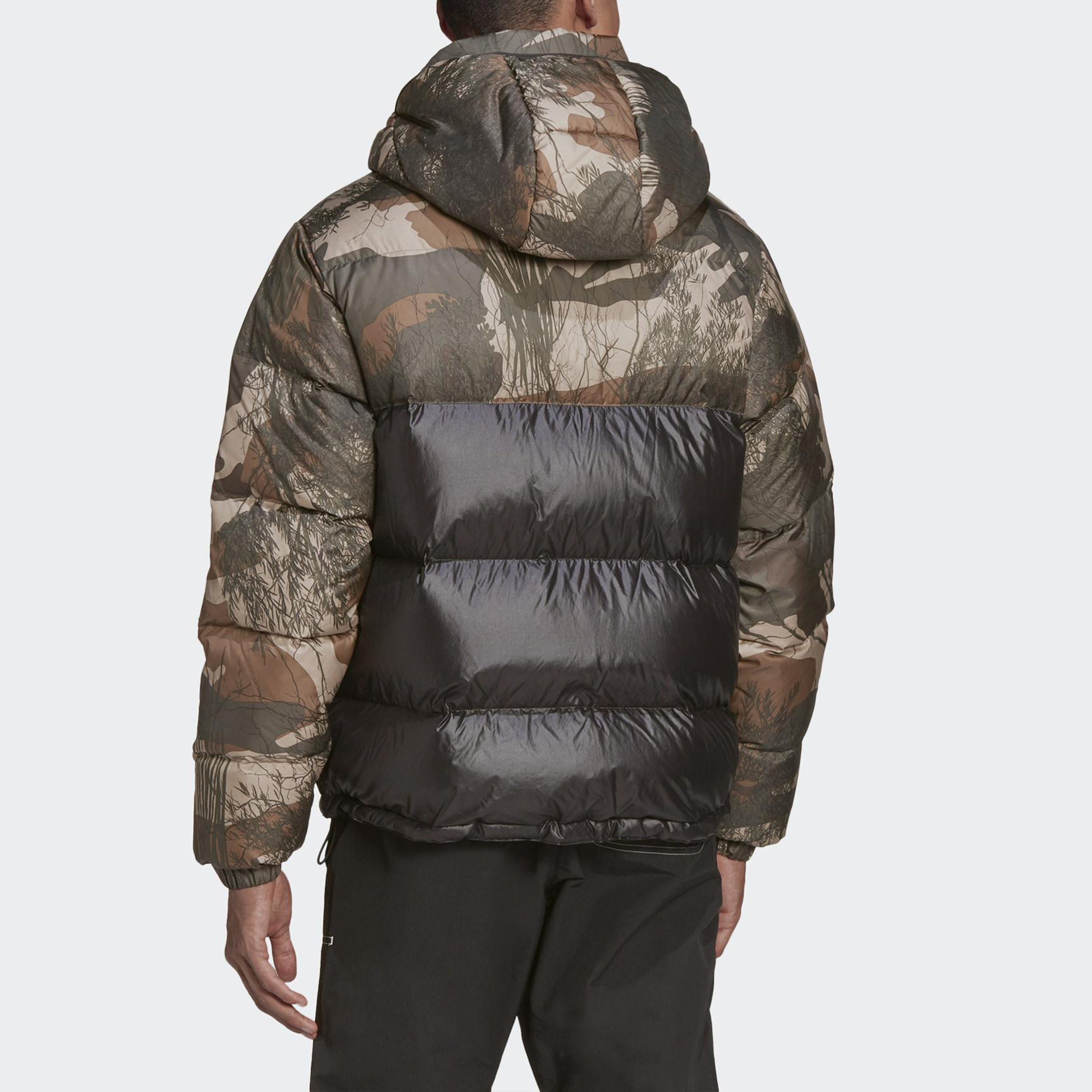 Purchase Adidas Originals Camo Black Reversible Down Hooded Jacket - Winter Coat GH1486