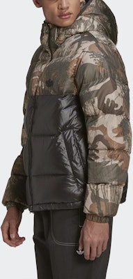 Adidas Originals Camo Black Reversible Down Hooded Jacket - Winter Coat GH1486 Details for Adidas Originals Camo Black Reversible Down Hooded Jacket - Winter Coat GH1486