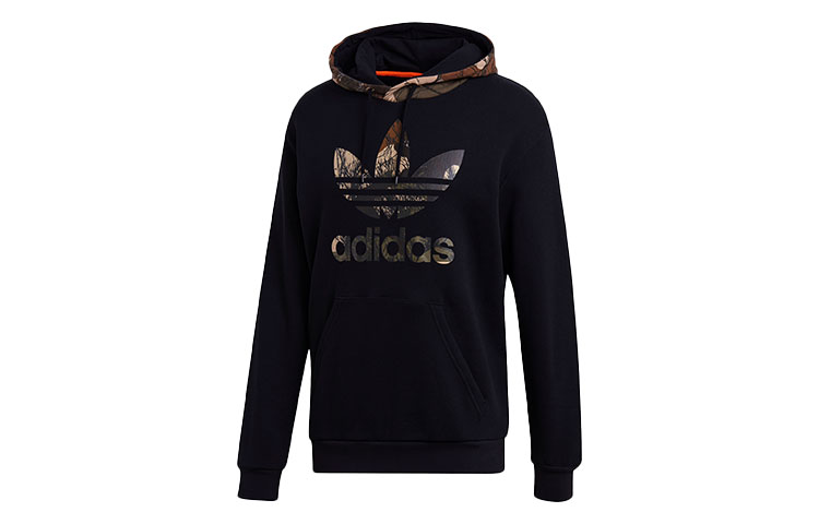 adidas Originals Camo Block Hoodie Black Camouflage Logo Pullover GD5956