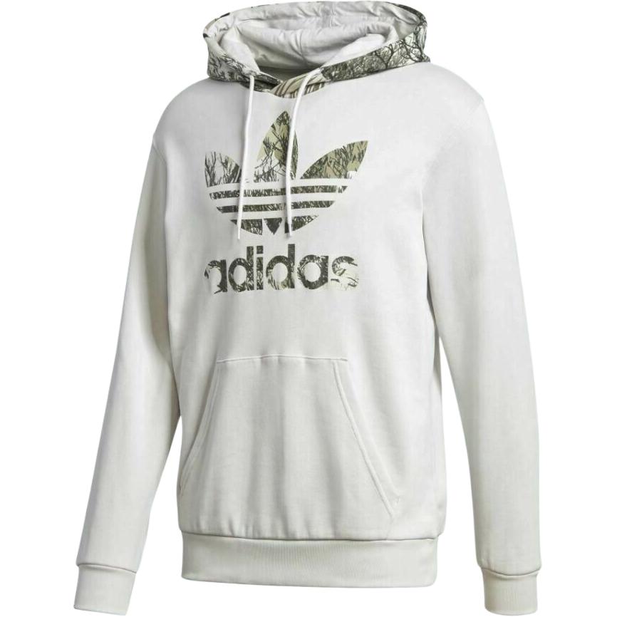 adidas Originals Camo Logo Hoodie Light Grey GD5955
