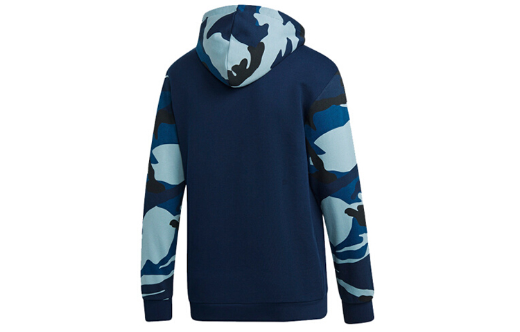 Lookbook 아디다스 오리지널 카모 OTH 풀오버 후디 블루 카모플라주 프린트 DV2064