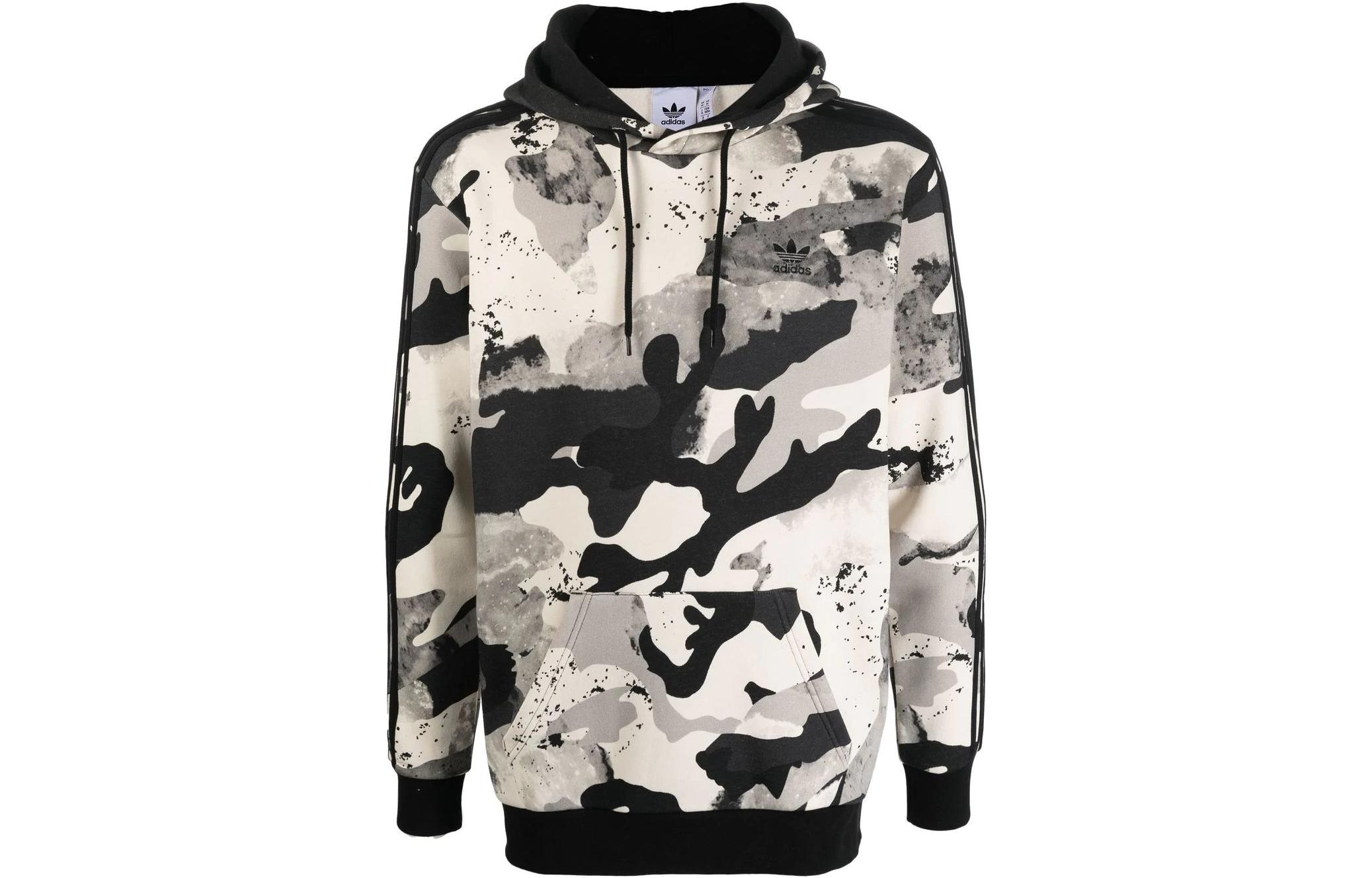 adidas Originals Camo Print Pullover Hoodie Multicolor HK2805