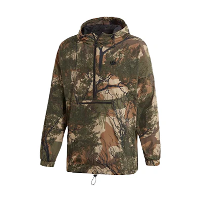 adidas Originals Camouflage Half-Zip Pullover Hoodie Jacket for Men GE1308