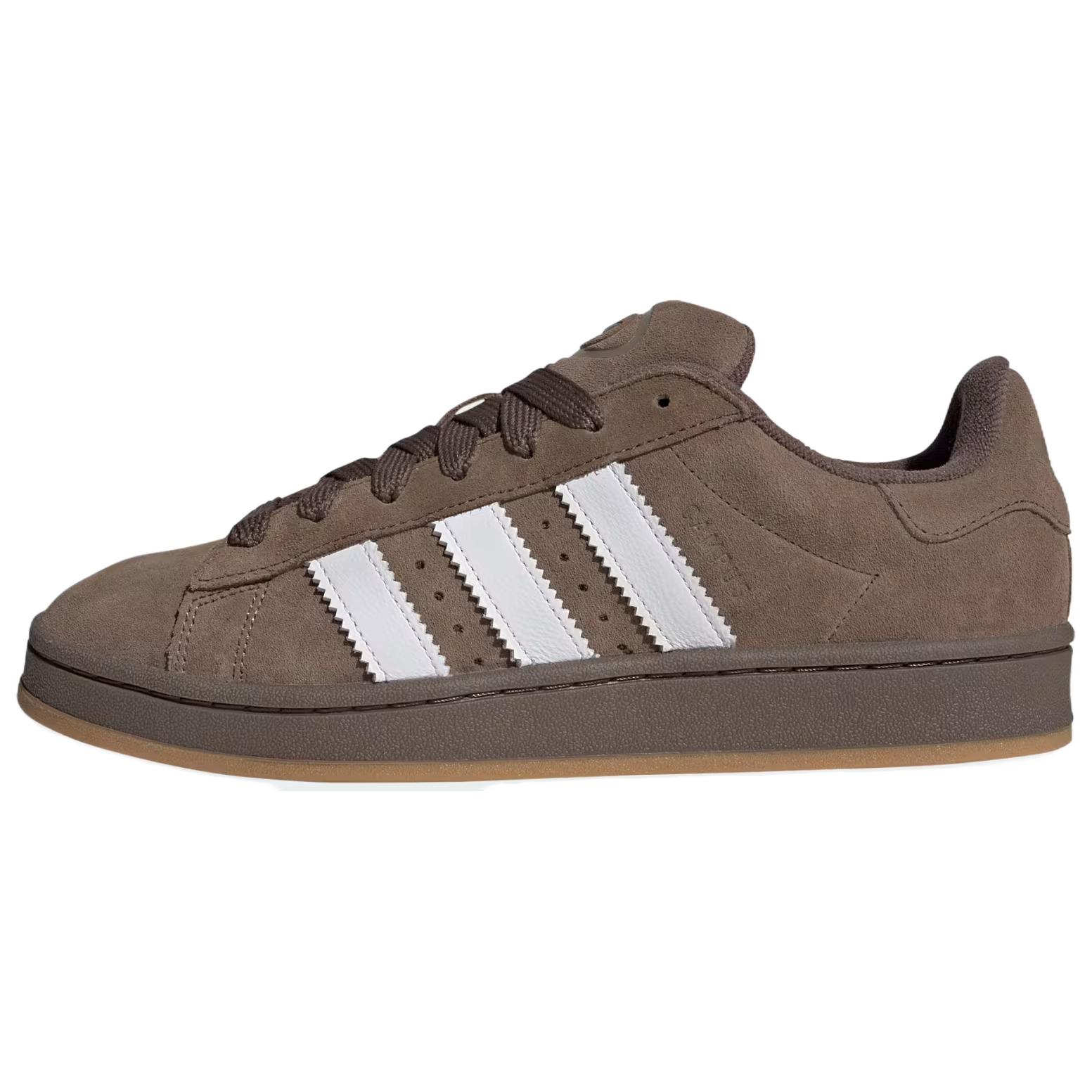 adidas Originals Campus 00s Brown Leather Low-Top Casual Sneakers for Men JH8789