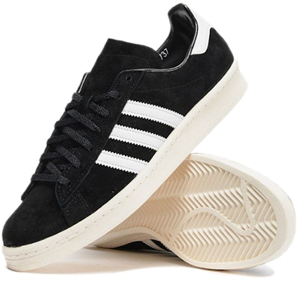 adidas Originals Campus 80S 'Hitam Putih' S82737 Shop adidas Originals Campus 80S 'Hitam Putih' S82737