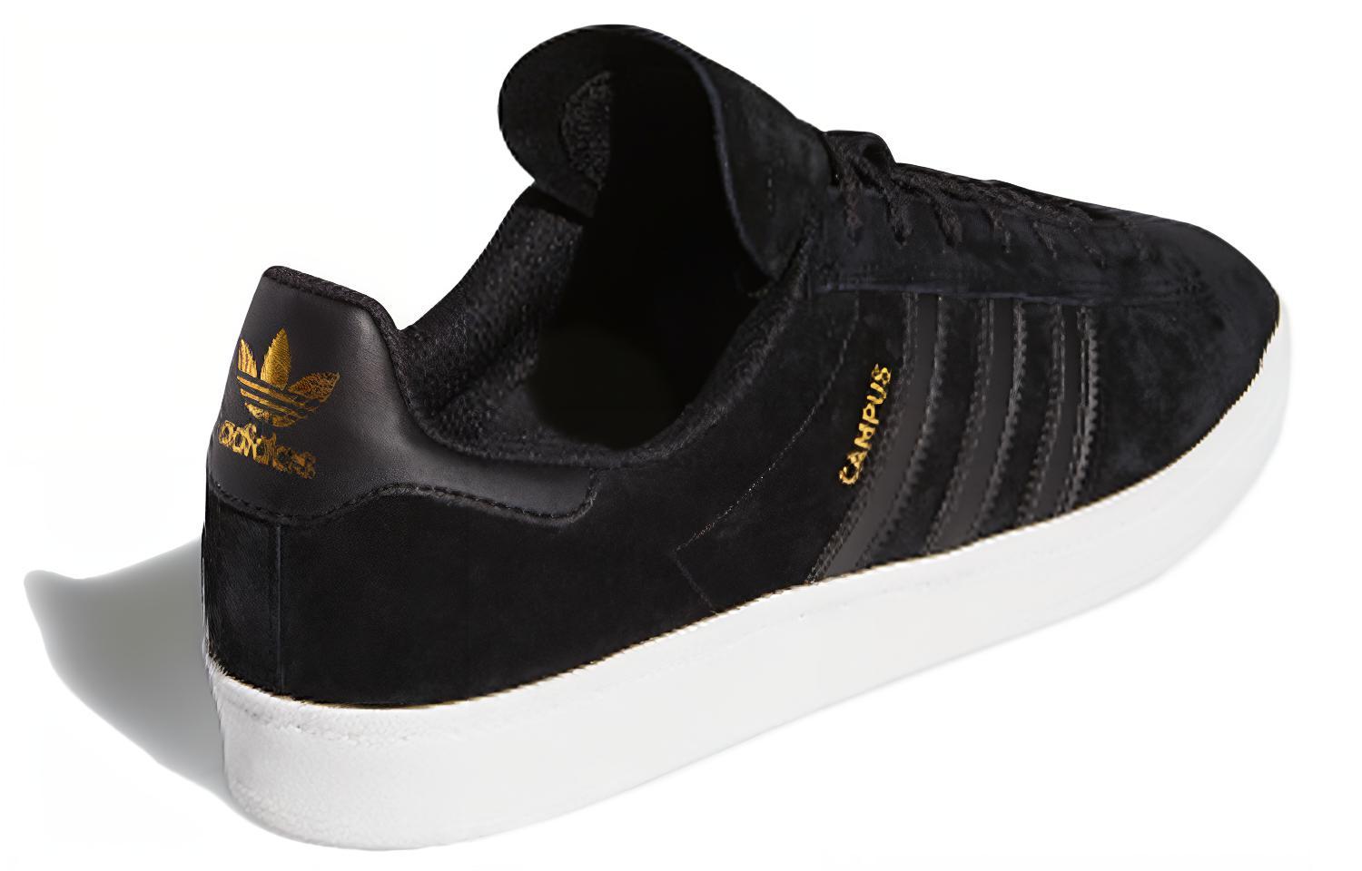 Shop adidas Originals Campus Adv 低幫 板鞋 男女同款 黑白