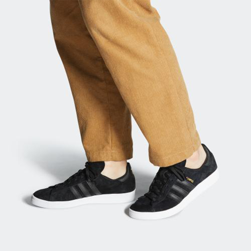 Sizing adidas Originals Campus Adv 低幫 板鞋 男女同款 黑白