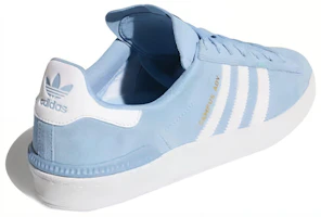 Shop adidas originals Campus Adv 防滑輕便休閒板鞋 藍白