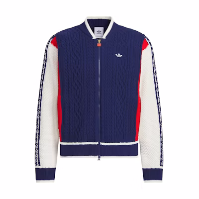 adidas Originals CARDIGAN RS U UNITEFIT Snake Year Edition Zip Knit Jacket Navy. JN0717