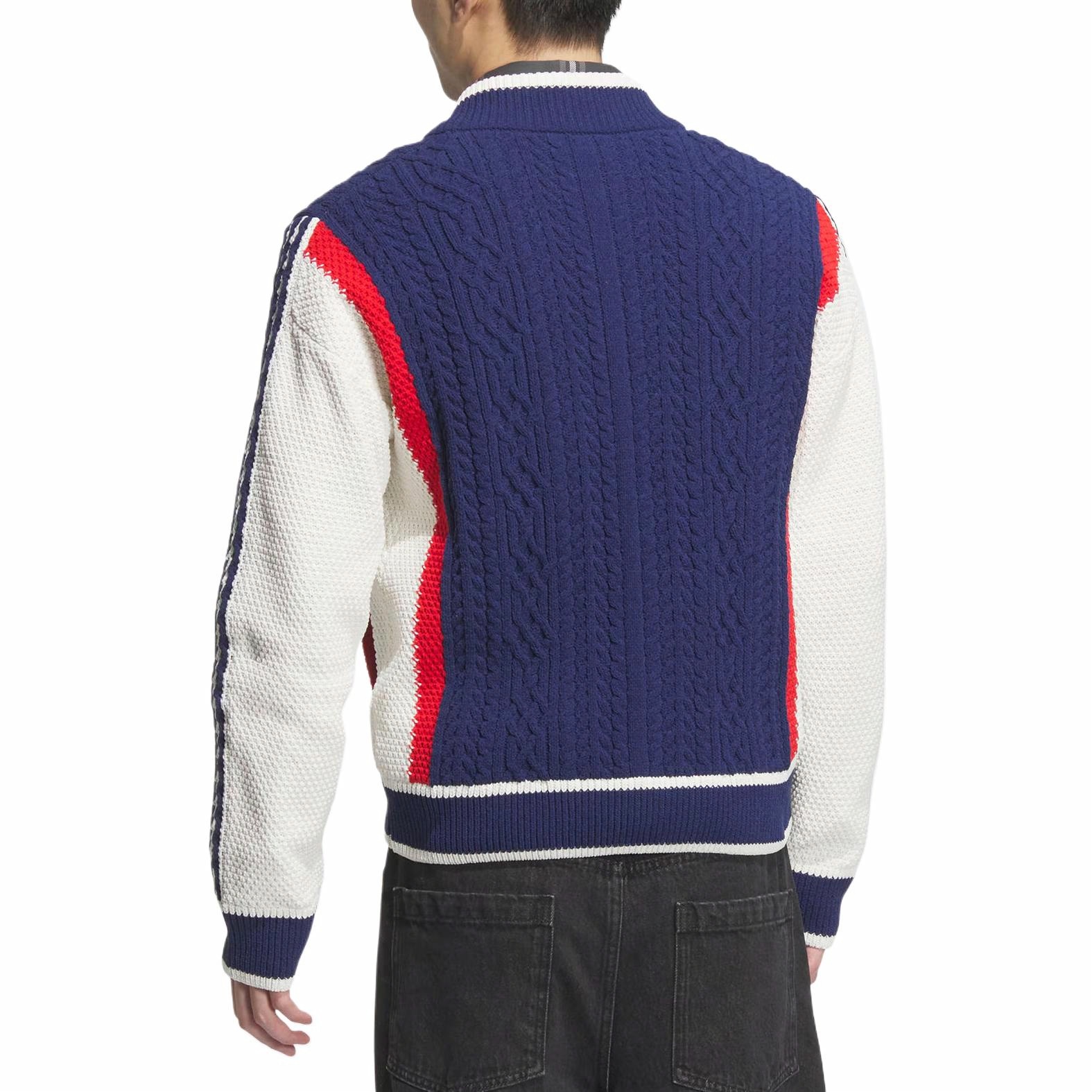 Shop アディダス オリジナルス カーディガン RS U UNITEFIT 蛇年 ジップ ニット ジャケット ネイビー JN0717