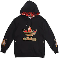 adidas Originals Casual Hoodie Black American Style GC8691 adidas Originals Casual Hoodie Black American Style GC8691