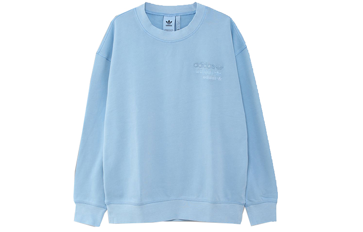 adidas Originals Casual Knit Pullover Sweatshirt Light Blue GL6161