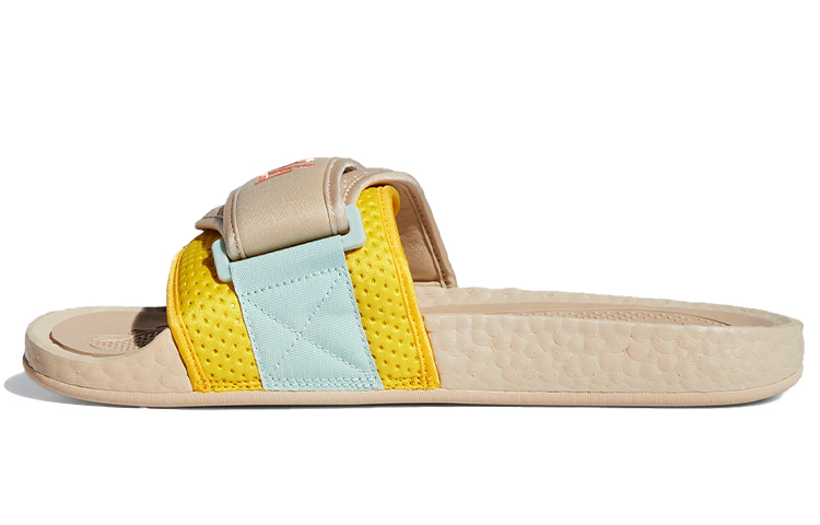 adidas originals Chancletas Hu Slippers Brown/Yellow FZ2231