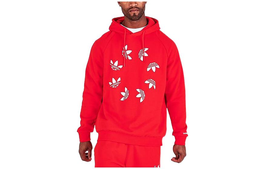 adidas Originals Circle Logo Hoodie Red H62501