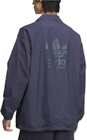 Shop adidas Originals City Skate 復古標誌長袖襯衫外套 海軍藍/黑 JC6841