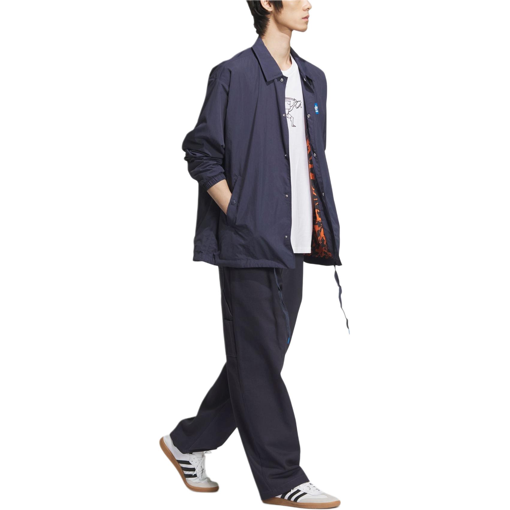 Purchase adidas Originals City Skate Retro Logo Long-Sleeve Shirt Jacket Navy/Black  JC6841