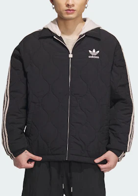 Jaket adidas Originals Classic Sport Hitam dengan Stripes Bordir dan Hoodie IW6284 Lookbook Jaket adidas Originals Classic Sport Hitam dengan Stripes Bordir dan Hoodie IW6284