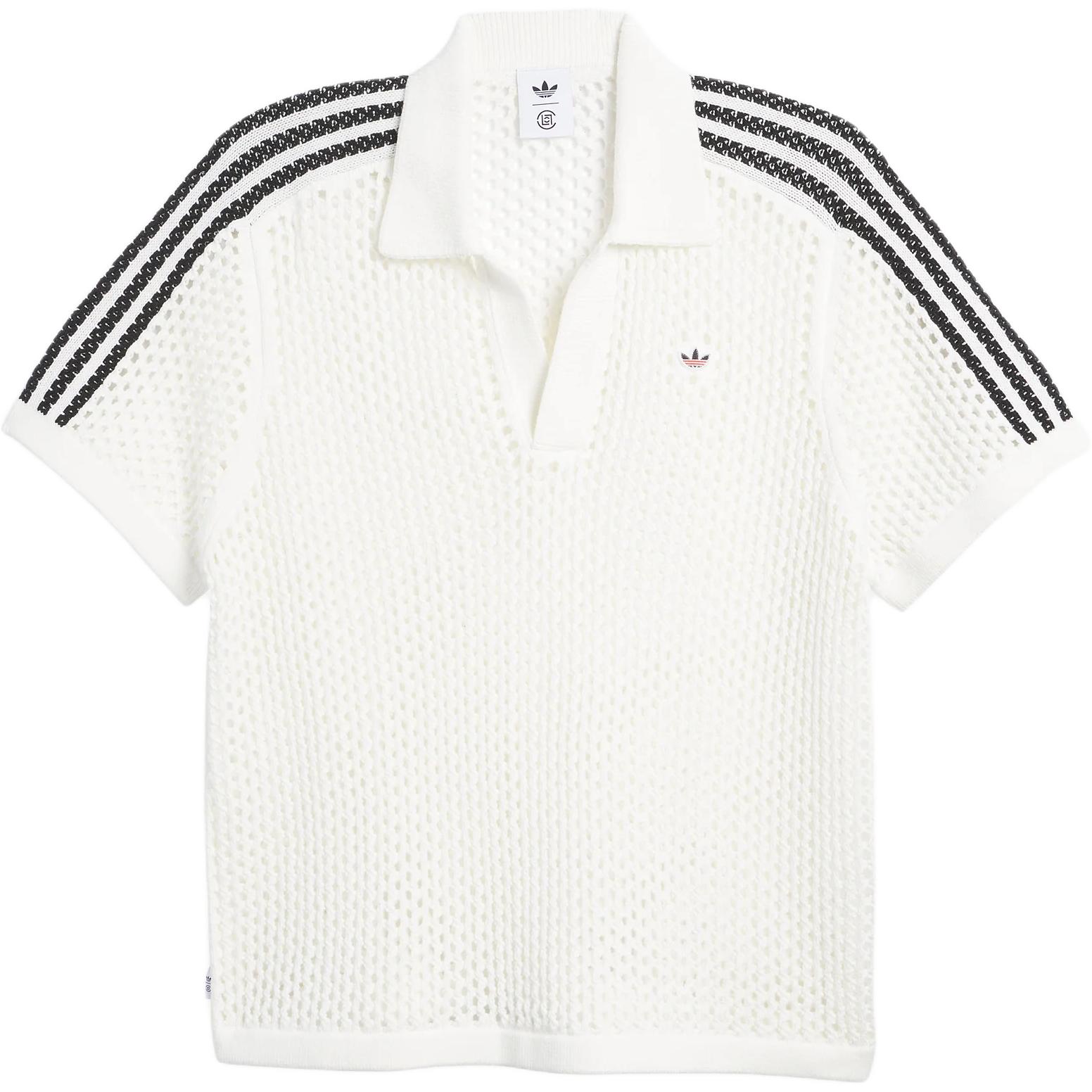 adidas Originals CLOT Edison Chen FW24 White Soft Stylish Unisex Polo Shirt. JE9594