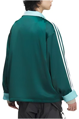 adidas Originals Jaket Satin Mandarin Collar Hijau Hutan Unisex. JD3381 Purchase adidas Originals Jaket Satin Mandarin Collar Hijau Hutan Unisex. JD3381