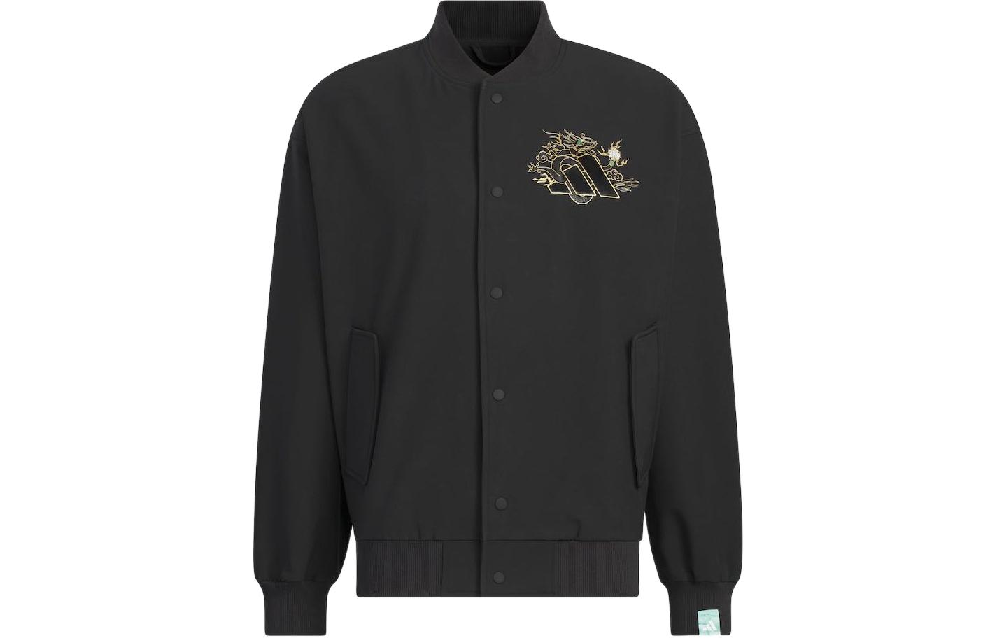 adidas Originals CNY Black Dragon Logo Long-Sleeve Jacket Unisex JE3501