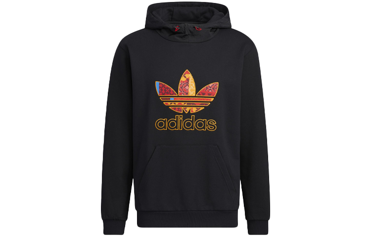 adidas Originals CNY Retro Logo Hoodie Pullover Black HD0319