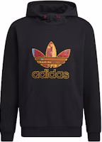 adidas Originals CNY Retro Logo Hoodie Pullover Black HD0319 adidas Originals CNY Retro Logo Hoodie Pullover Black HD0319