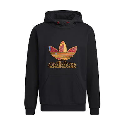 adidas Originals CNY Retro Logo Hoodie Pullover Black HD0319