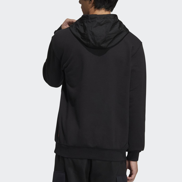 Details for 아디다스 오리지널스 CNY 레트로 로고 후디 풀오버 블랙 HD0319