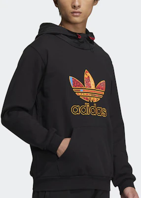 아디다스 오리지널스 CNY 레트로 로고 후디 풀오버 블랙 HD0319 Sizing 아디다스 오리지널스 CNY 레트로 로고 후디 풀오버 블랙 HD0319