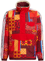 adidas Originals CNY Reversible Fleece Logo Jacket Red Mens Winter Wear HD0317 adidas Originals CNY Reversible Fleece Logo Jacket Red Mens Winter Wear HD0317
