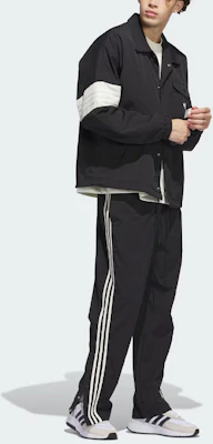 adidas Originals 黑色拼接教練外套 長袖男女款外套 IM9646 1