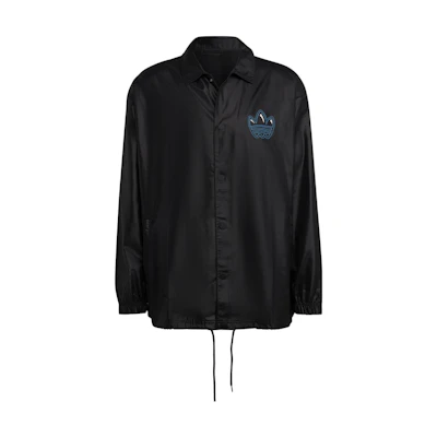 adidas Originals Coach Jacket Embroidered Logo Sports Jacket Black HL9242