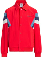 adidas Originals Coach Jacket Soft Comfortable Red Jacket for Youth JM4670 adidas Originals Coach Jacket Soft Comfortable Red Jacket for Youth JM4670
