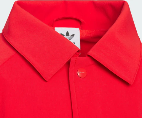 adidas Originals Coach Jacket Soft Comfortable Red Jacket for Youth JM4670 Details for adidas Originals Coach Jacket Soft Comfortable Red Jacket for Youth JM4670