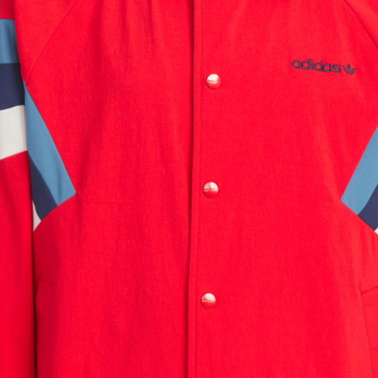 Sizing adidas Originals Coach Jacket Soft Comfortable Red Jacket for Youth JM4670