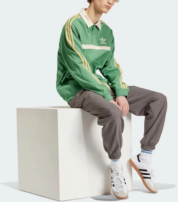 adidas Originals 復古綠三線半拉鍊翻領運動衫 IS4364 Lookbook adidas Originals 復古綠三線半拉鍊翻領運動衫 IS4364