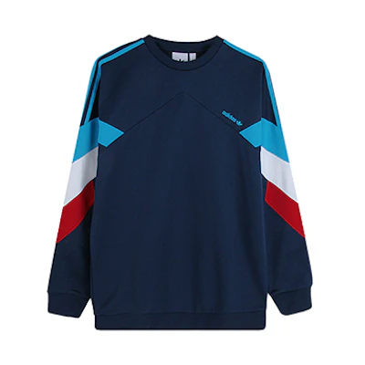 adidas Originals Colorblock Crewneck Sweatshirt Blue DJ3454
