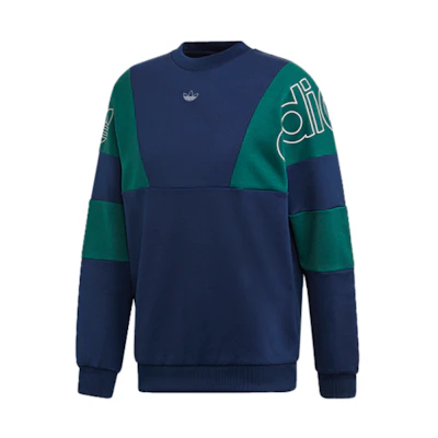 adidas Originals Colorblock Crewneck Sweatshirt Navy Back-to-School Edition FK1971