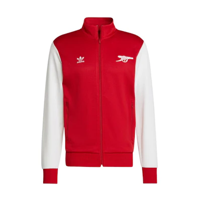 adidas Originals Colorblock Logo Print Jacket Red - Long Sleeve Zip-Up IB8857