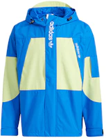adidas Originals Colorblock Logo Windbreaker Jacket - Blue H07079 adidas Originals Colorblock Logo Windbreaker Jacket - Blue H07079