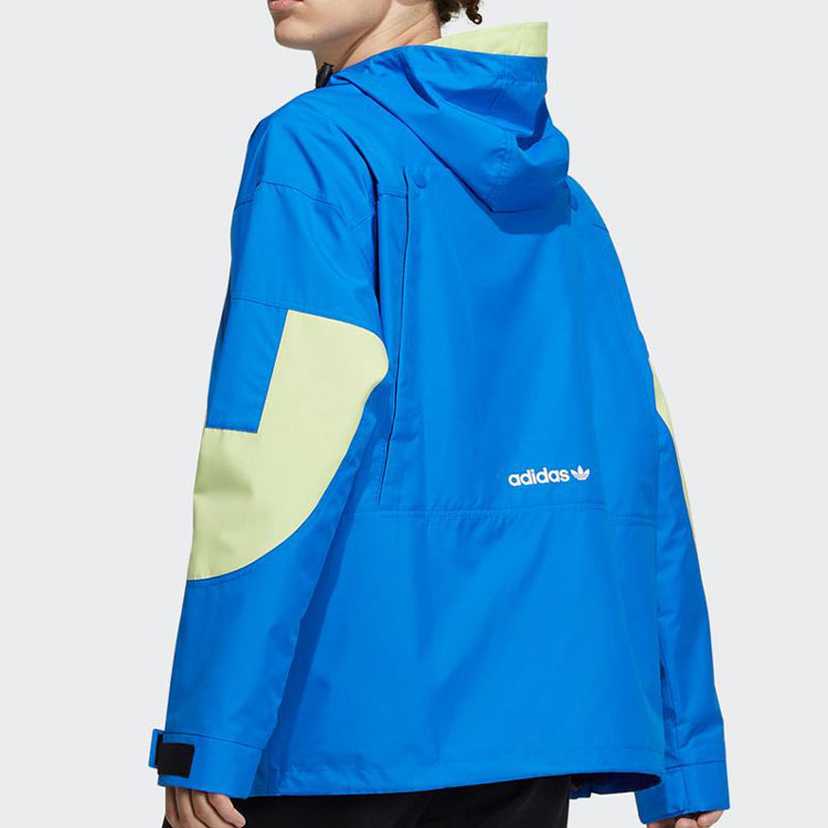 Shop Chaqueta Rompevientos adidas Originals Colorblock Logo - Azul H07079