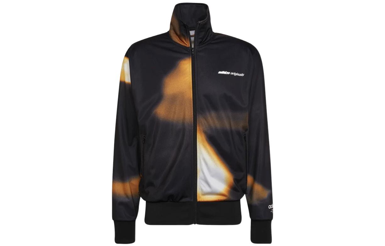 adidas Originals Colorblock Logo Zip-Up High-Neck Sports Jacket - Men HC7174